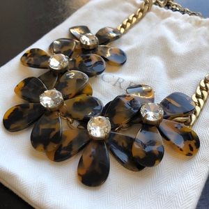 J. Crew Jewelry - J Crew tortoise shell flower necklace J. Crew Jewelry - J Crew tortoise shell flower necklace